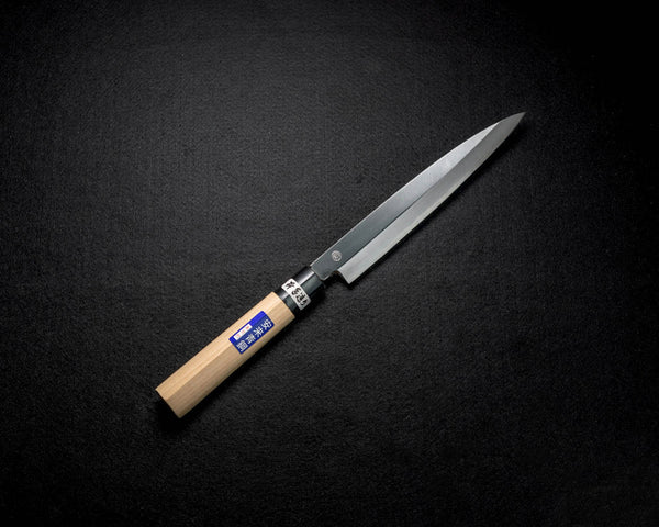 JINZABUROU Aohagane Kasumitogi Syoubu（Sakura wood handle）210mm