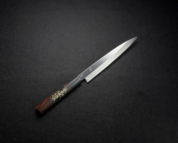 JINZABUROU Ginshikou Kasumitogi Syoubu（Rosewood handle）300mm